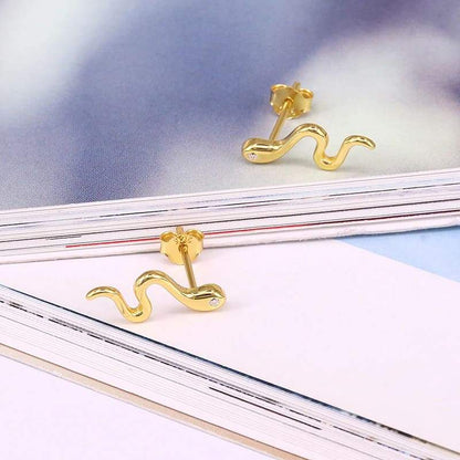 Boucles d'Oreilles Serpent or femme
