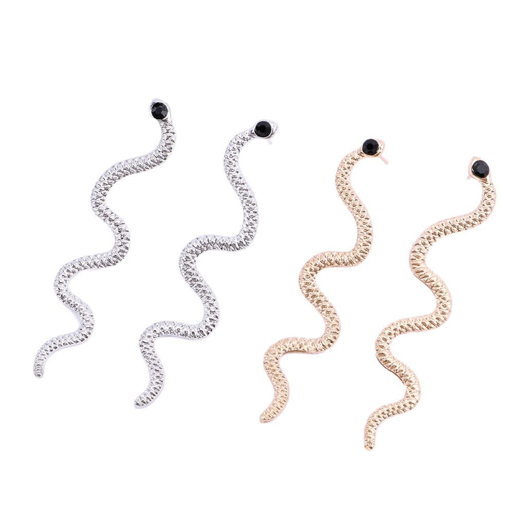 Boucles d'Oreilles Serpent long