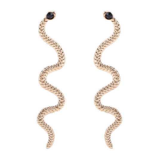 Boucles d'Oreilles Serpent Or