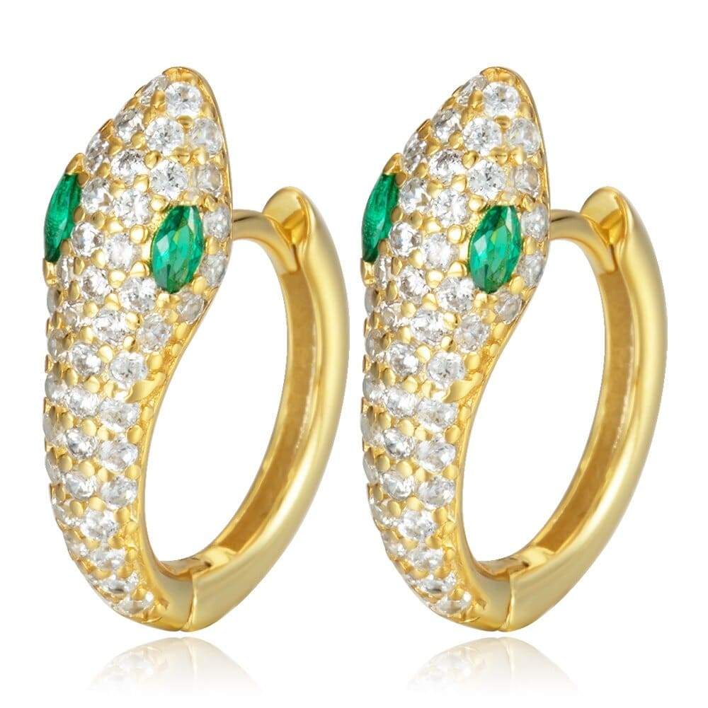 Boucles D'oreilles Serpent Gothiques En Cuivre - Design Détaillé, Pour Fête, Festival, Cadeau