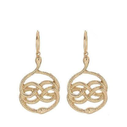 Boucles d'Oreilles Serpent en Nœud