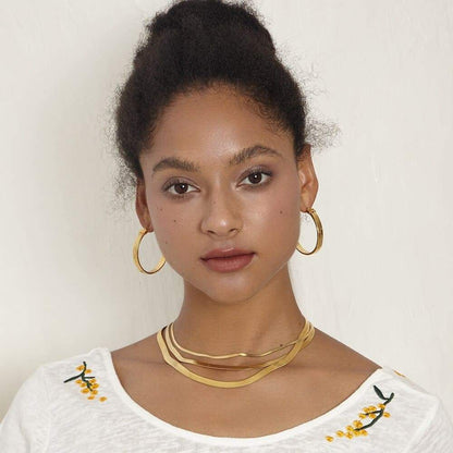 Boucles d'Oreilles Cercle doré
