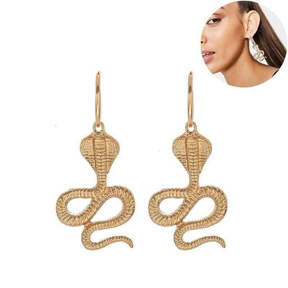 Boucles d'Oreilles Cobra or