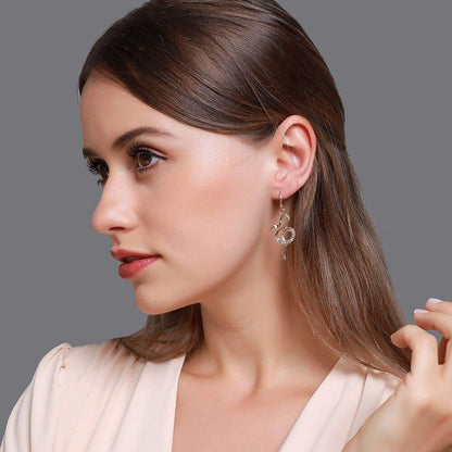 Boucles d'Oreilles Serpent Argent Enroulé