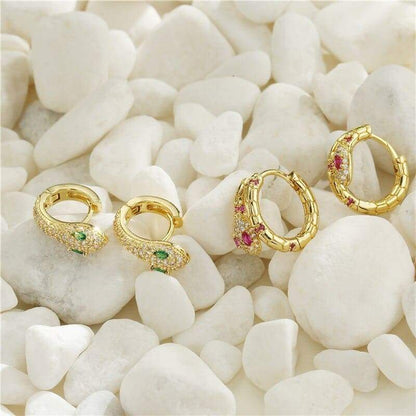 Boucles d'Oreilles Serpent Fashion femme