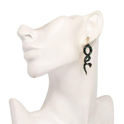 Boucles d'Oreilles Serpent Enroulé