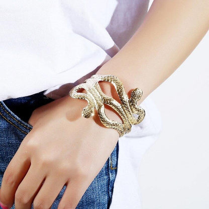 Bracelet Manchette Serpent homme