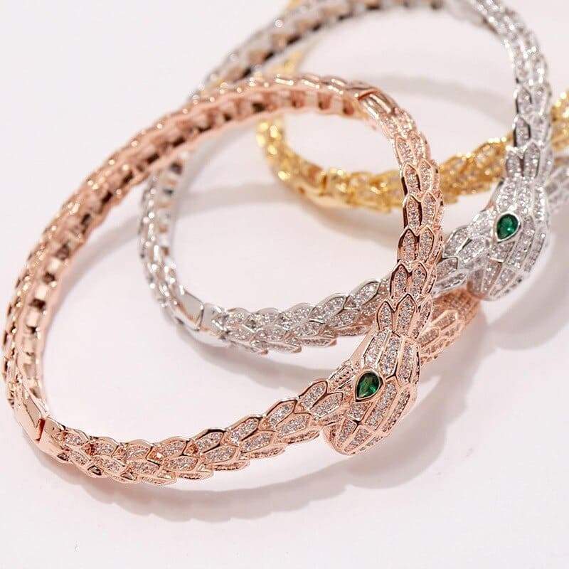 Bracelet Serpent Élégance Or Rose