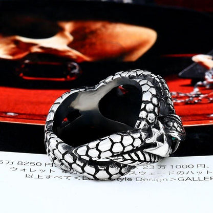 Bague Serpent Viking Vert