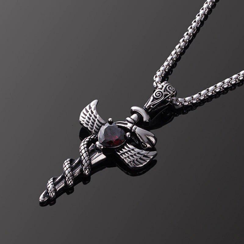 Collier Serpent Épée