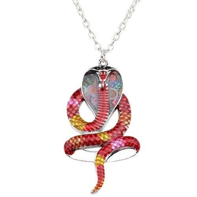 Collier rouge Serpent