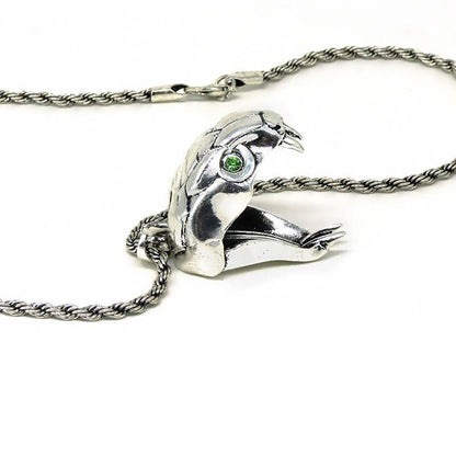 Collier Tête de Serpent argent