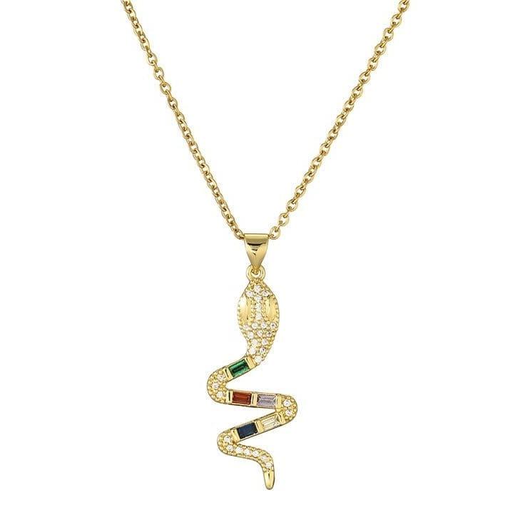 Collier Serpent Or Jaune
