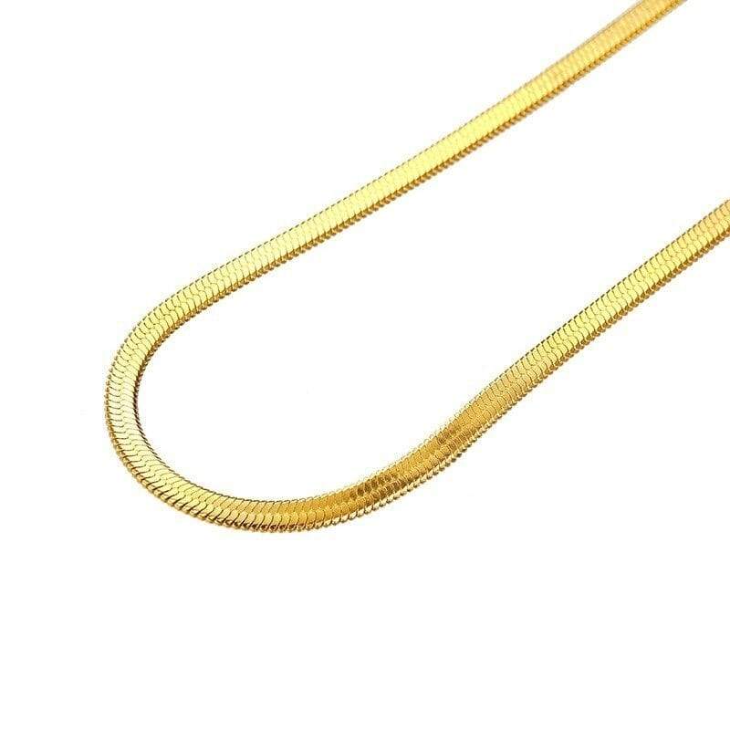 Collier Serpent Or Jaune Coloré main image 1