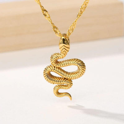 Collier Serpent doré