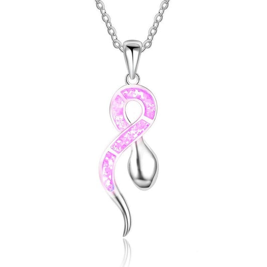 Collier Serpent Rose