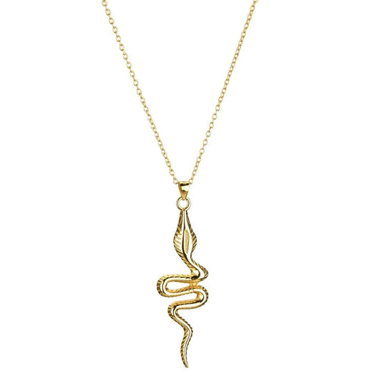 Collier Serpent Or Tendance en Argent Sterling