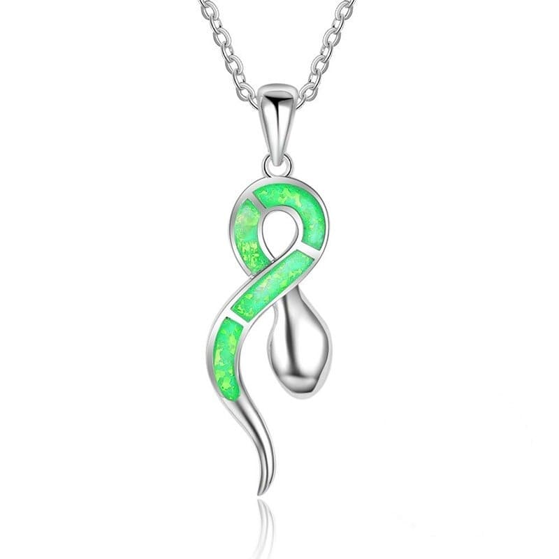 Collier Serpent Vert