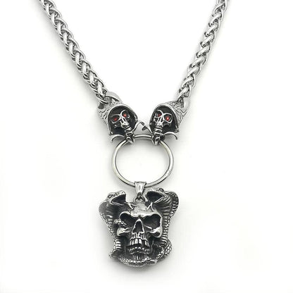 Collier Tête de Mort Acier