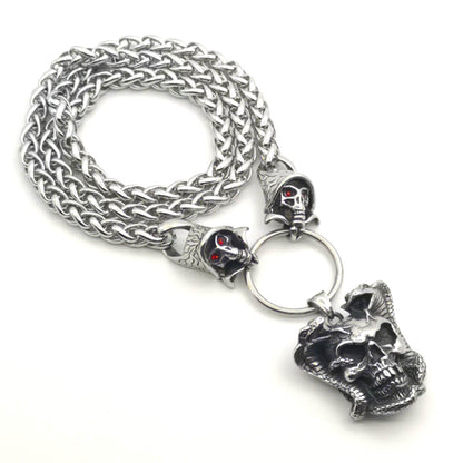 Collier Tête de Mort Acier inoxydable