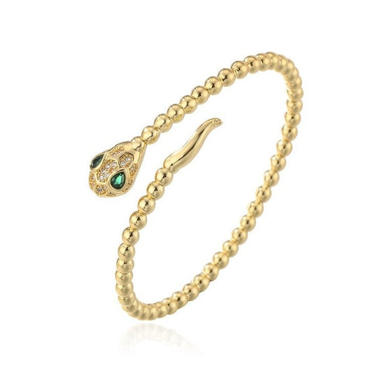 Bracelet Serpent fin et doré en cuivre