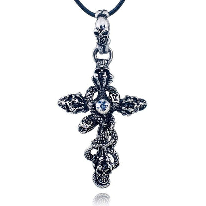 Pendentif Croix Tête de Mort
