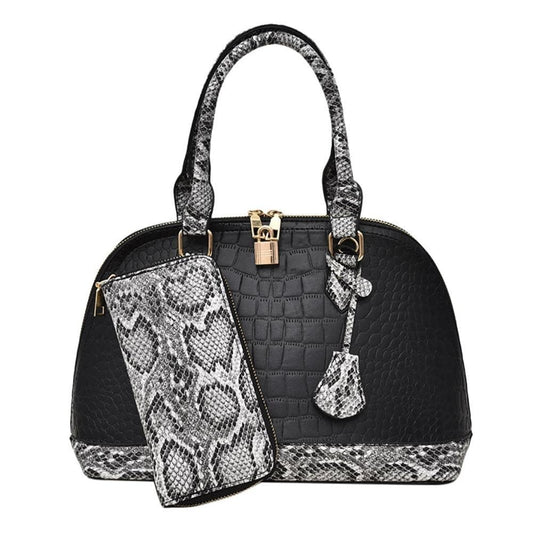 sac cuir serpent